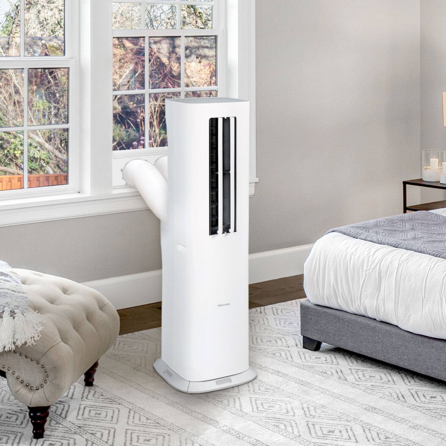 Alt View 14. Hisense - 350 Sq. Ft. 8,000 BTU Portable Air Conditioner Inverter with Heat - White.