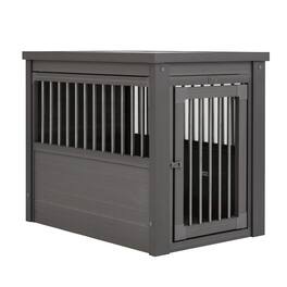 New Age Pet - ECOFLEX Dog Crate End Table - Grey Medium