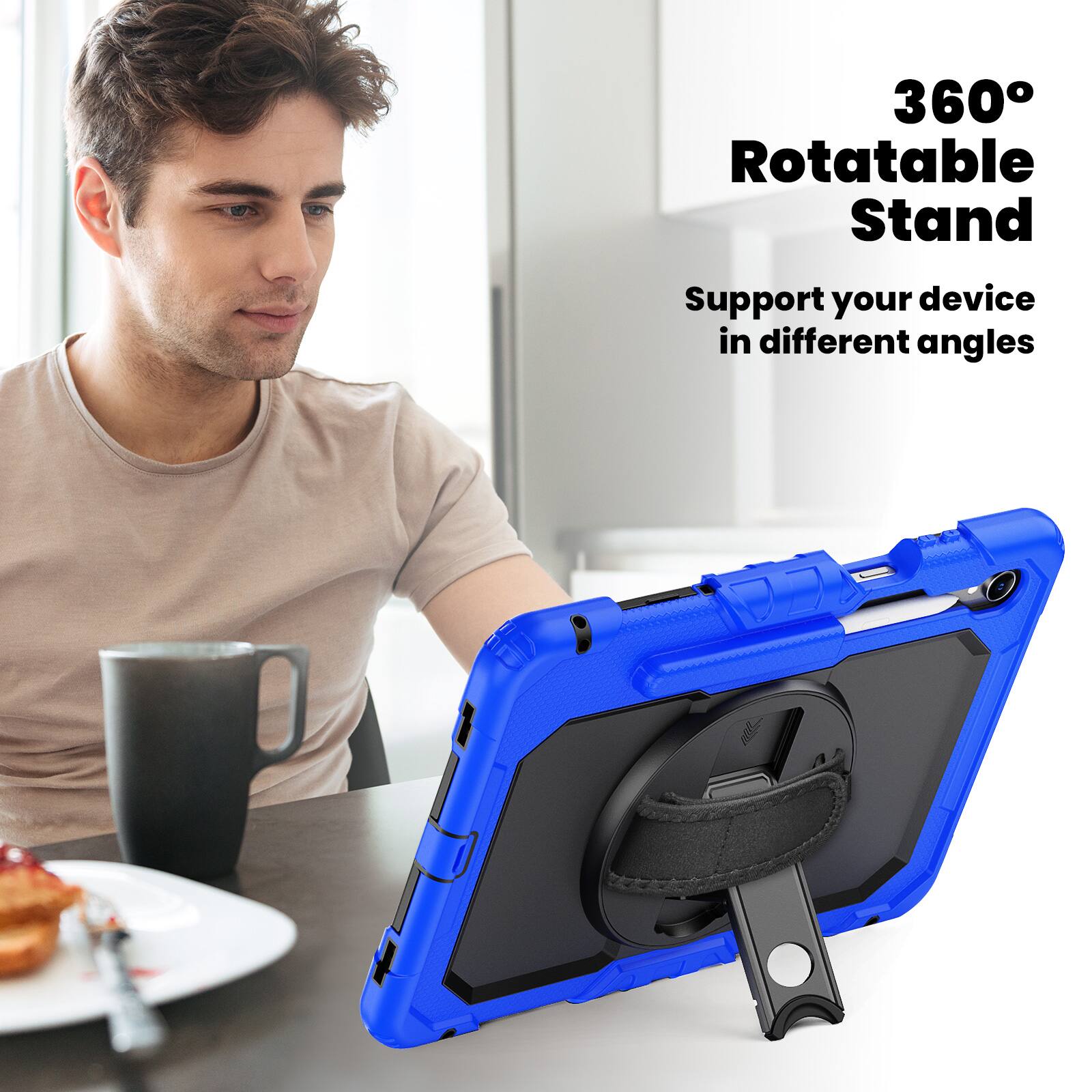 360° Rotatable Stand  
Support your device in different angles