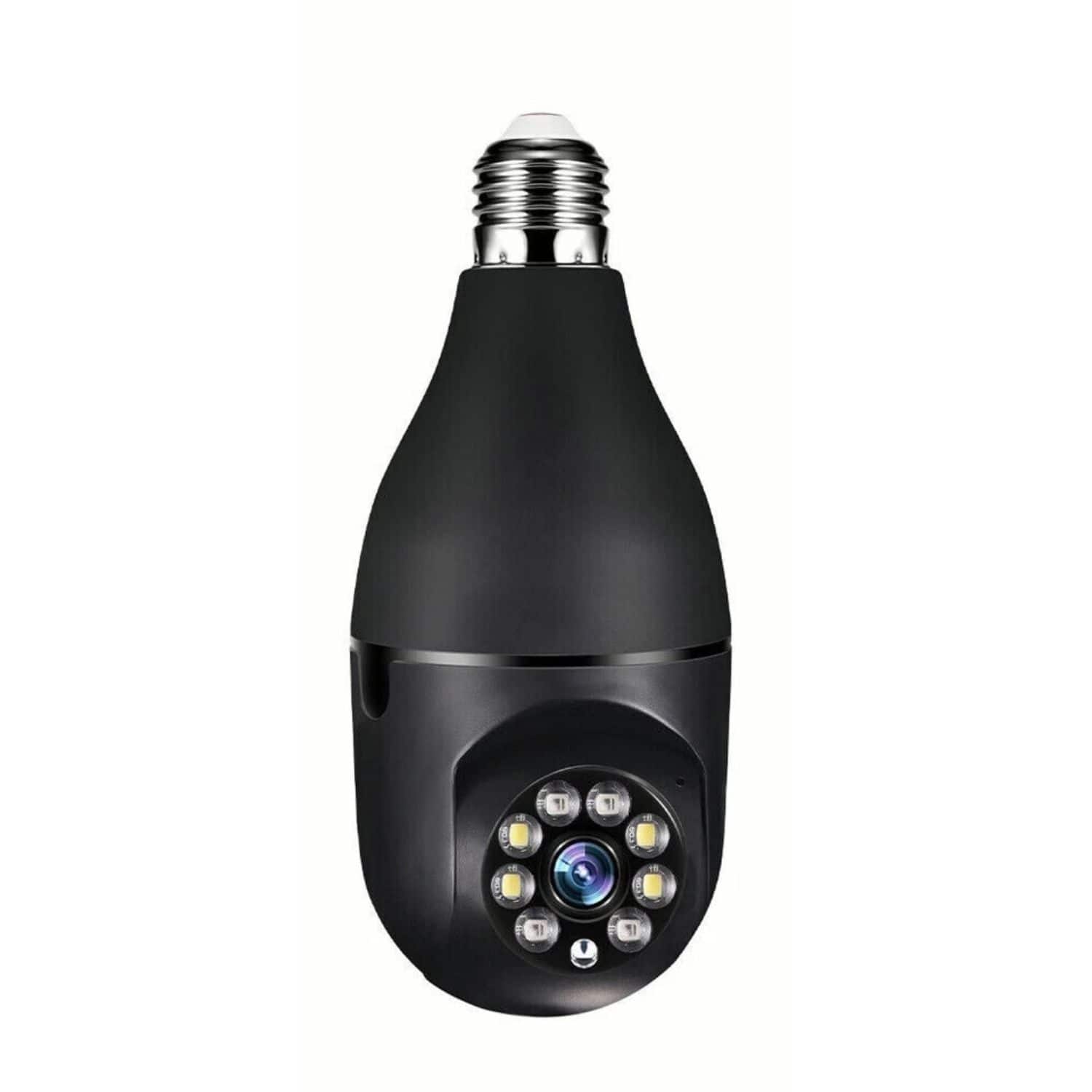 Stock Preferred - Smart Bulb Security Camera 1080P WiFi HD | 360° Pan Tilt, Motion Tracking, Night Vision & Two-Way Audio