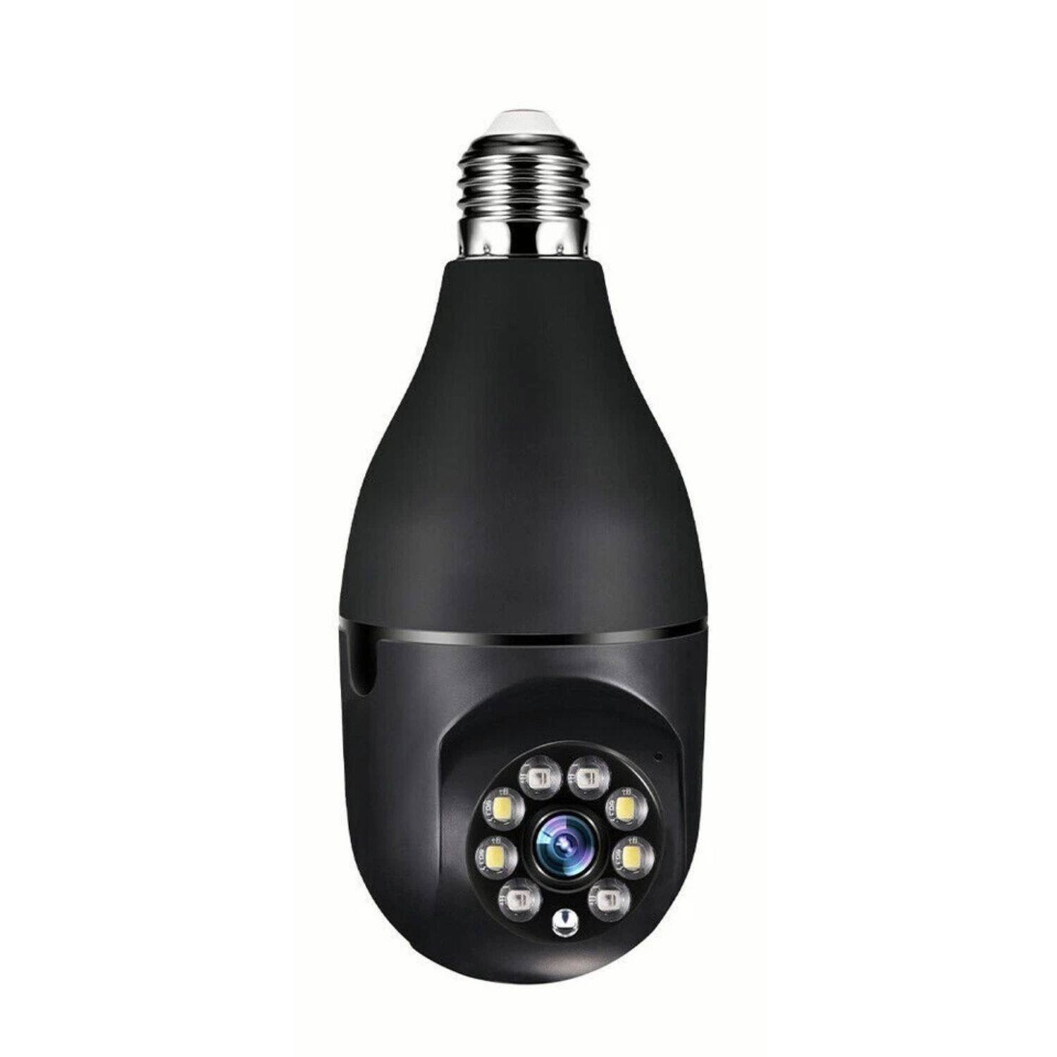 Stock Preferred - Smart Bulb Security Camera 1080P WiFi HD | 360° Pan Tilt, Motion Tracking, Night Vision & Two-Way Audio