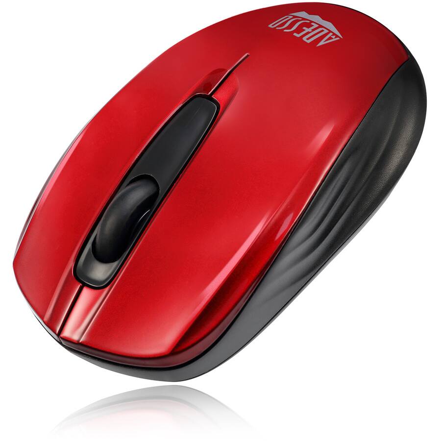 Alt View 2. Adesso - Adesso iMouse S50R 2.4GHz Wireless Mini Mouse - Optical - Wireless - Radio Frequency - 2.40 GHz - Red - USB - 1200 dpi - Red.