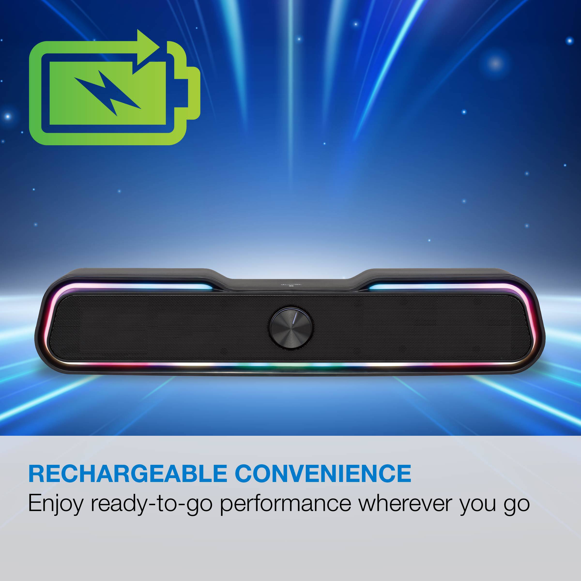 RECHARGEABLE CONVENIENCE  
Enjoy ready-to-go performance wherever you go