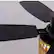 Alt View 5. Siljoy - 52-in Boho Black Rattan Ceiling Fan with Light and Remote Control Include(Bulb not include) - Black.