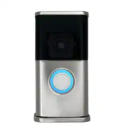 Michael Healy - Traditional Video Doorbell Cover (Ring 3, 3 Plus, 4, Battery Plus and Battery Pro) - Polished Nickel Silver