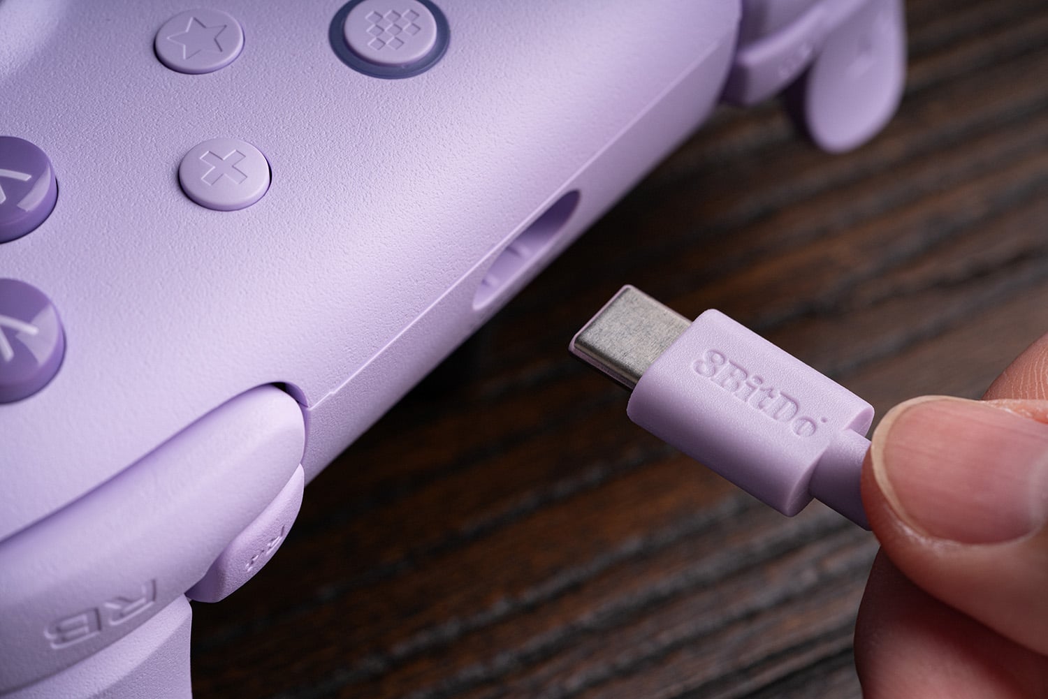 Alt View 14. 8BitDo - Ultimate 2C Wired Controller for Android and Windows with Hall Effect Joysticks - Purple.