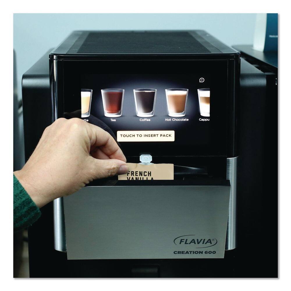 Otté Tee Coffee Hot Chocolate Cappu  
TOUCH TO INSERT PACK  
FRENCH VANILLA  
A FLAVIA CREATION G00