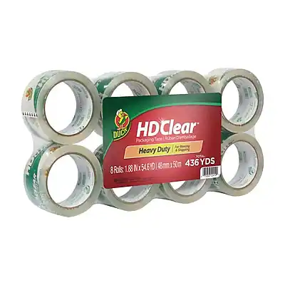HD Clear
Packaging Tape / Ruban d'emballage
Heavy Duty / For Heavy Duty & Shoplifting
8 Rolls / 188mm x 546m / 188mm x 546m
436 YDS