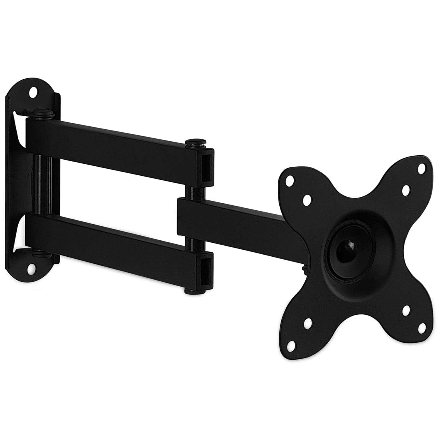 Front. Mount-It! - Full Motion TV Wall Mount for 19–30" Screens – Swivel, Tilt, Extend, Single-Stud Install, VESA Compatible - Black.