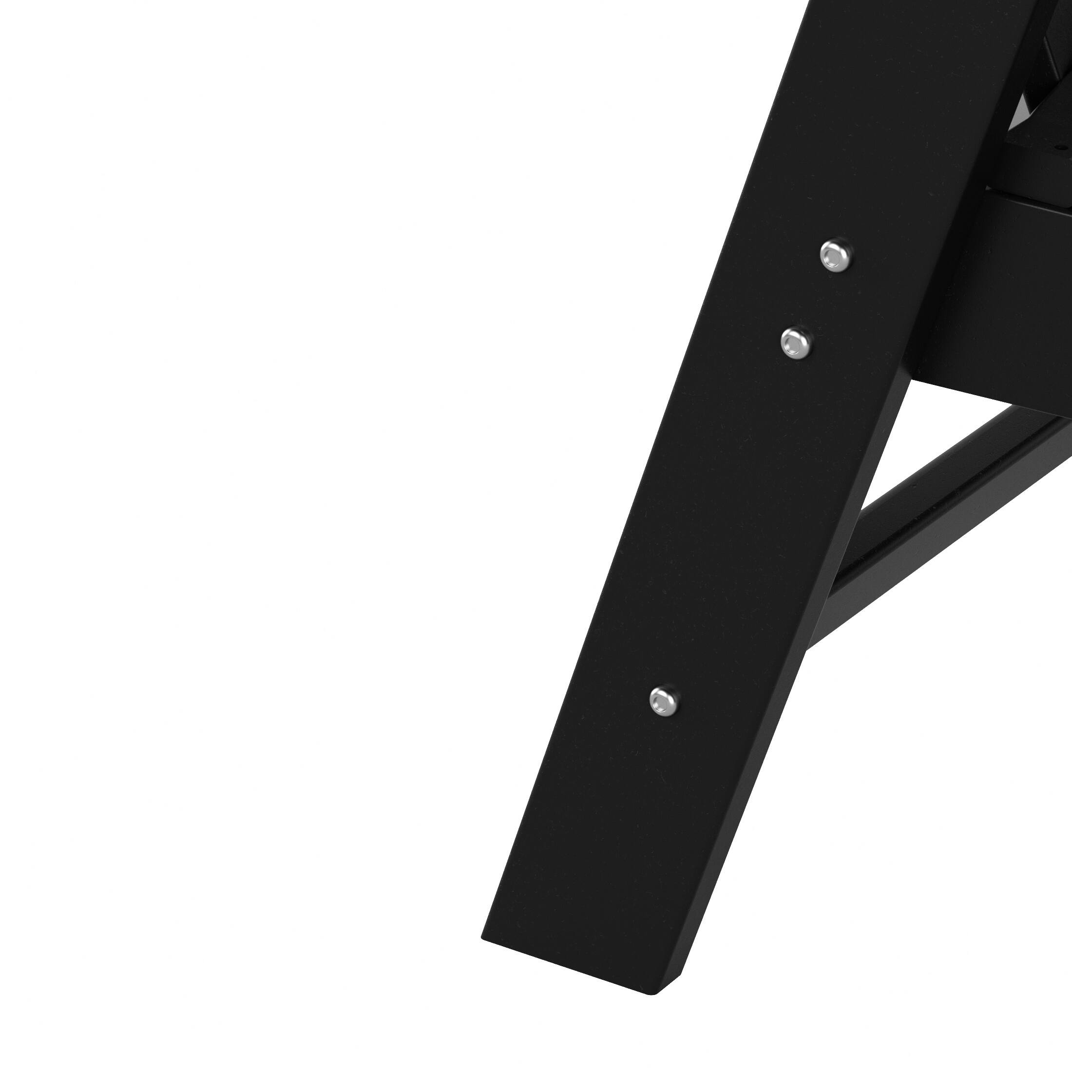 Alt View 6. WestinTrends - WestinTrends Malibu Outdoor Patio HDPE Plastic Adirondack Dining Chair - Black.