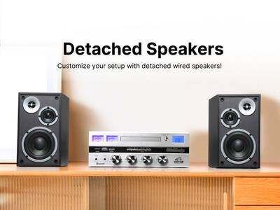 Victor Audio Victor Milwaukee Desktop Stereo System Black VDTS Victor Audio Victor Milwaukee Desktop Stereo System Black VDTS