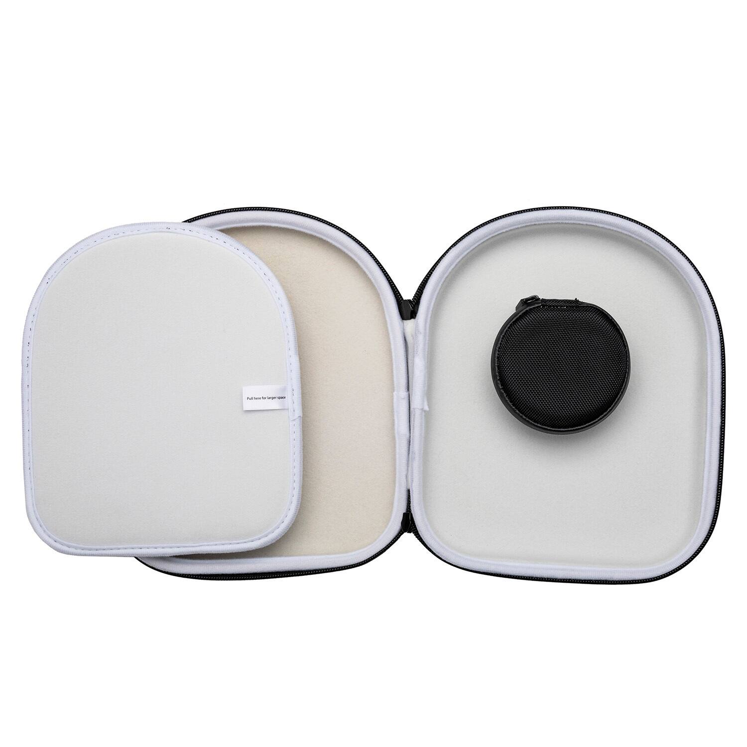 Left. Sony - Sony Wireless Over The Ear Noise Canceling Headphones with Protective Case - Black.