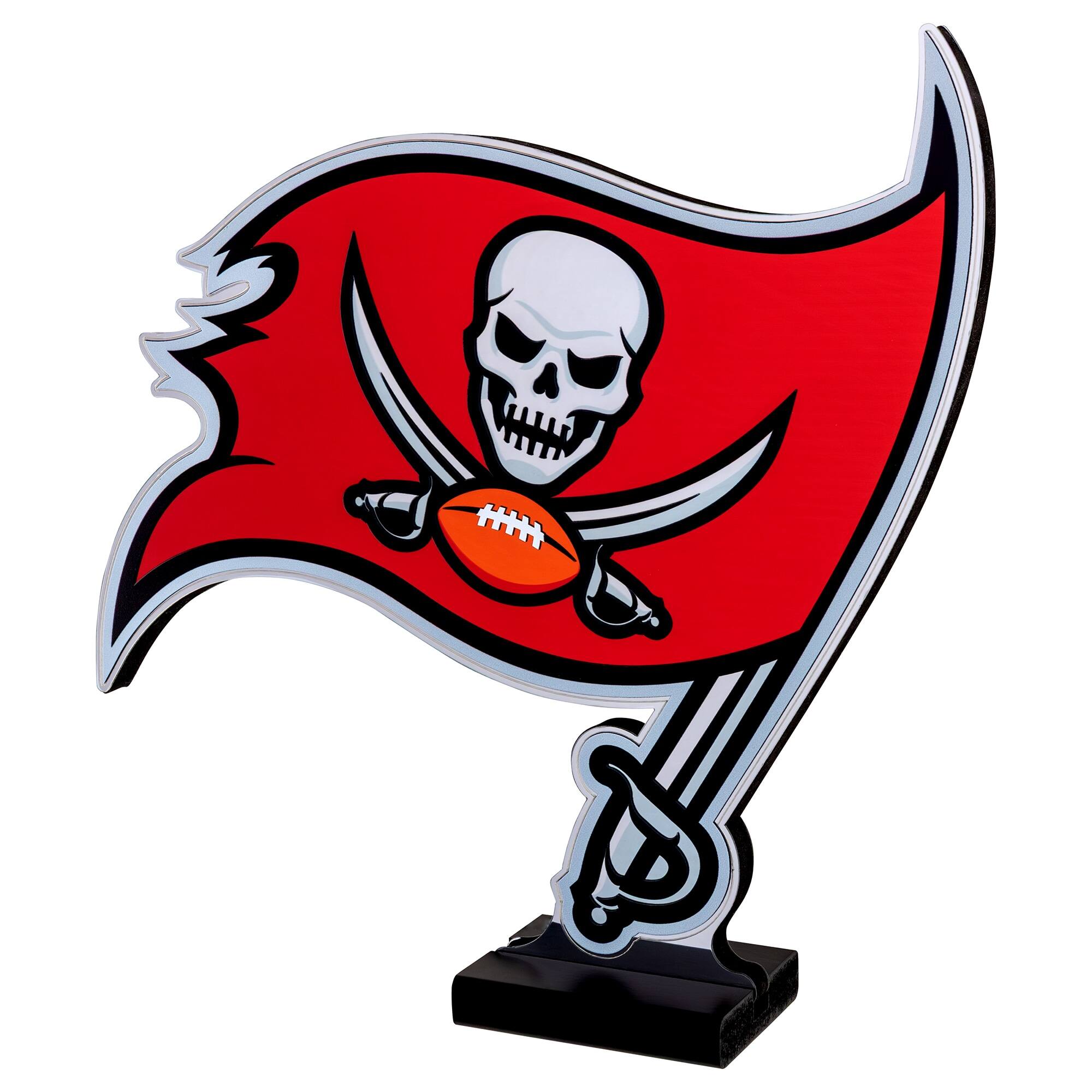 Alt View 1. Sporticulture - Tampa Bay Buccaneers LED Infinity Logo Light - Red.
