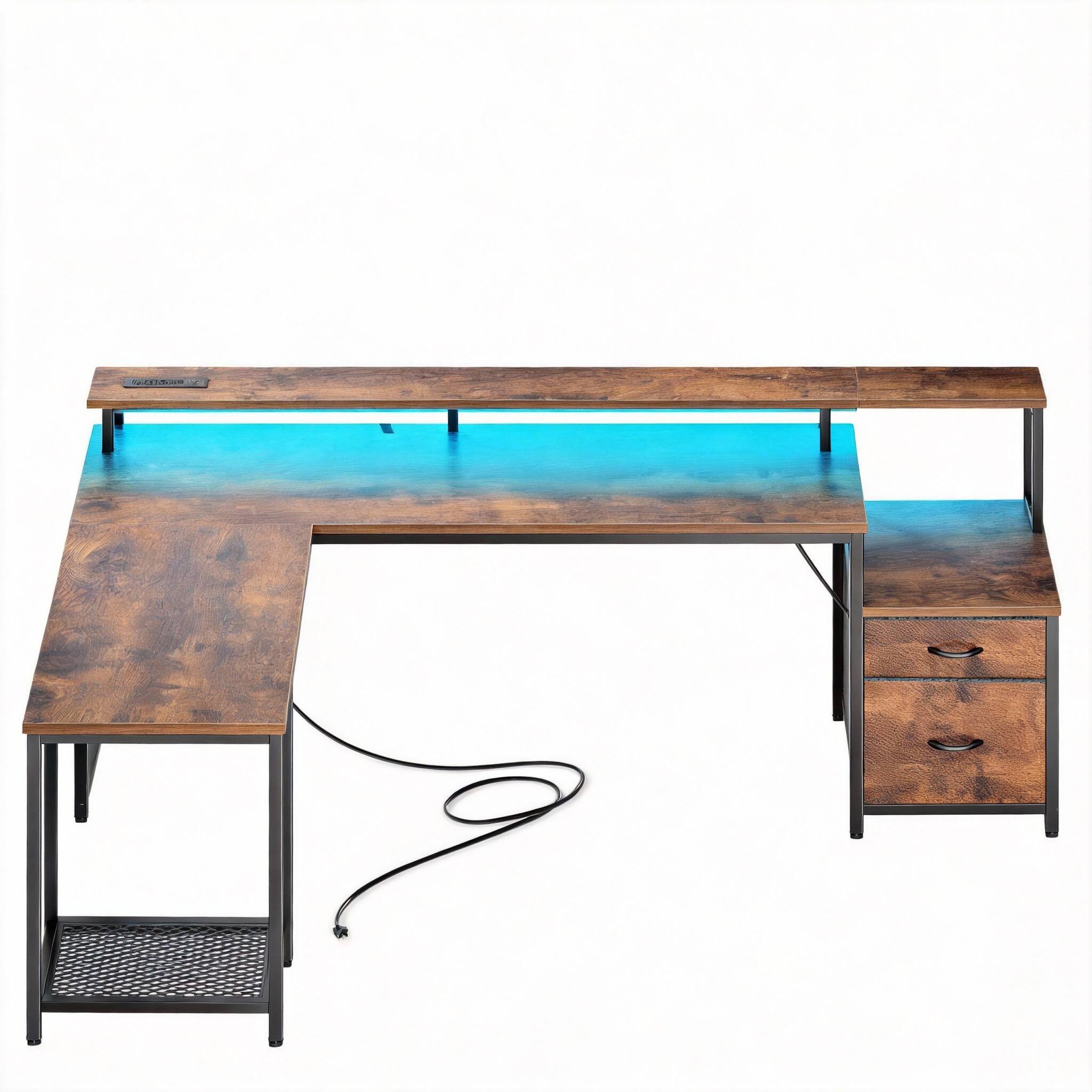 Rustic Brown 66"L Desk