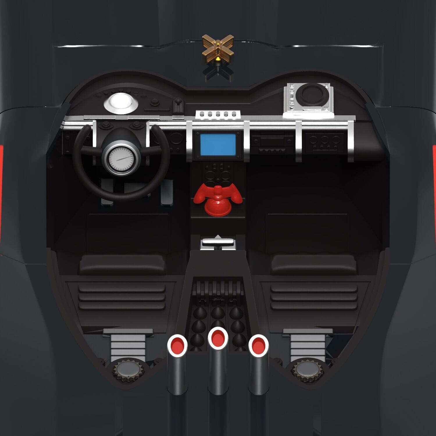 Alt View 4. Super7 - Batman - Super Cyborg - Classic TV Series Batmobile (Full Color)   - COLLECTIBLES - Multicolor.