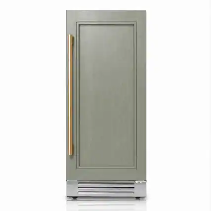 Front. Ca'Lefort - 15 inch Panel Ready Dual Zone Wine Fridge,3 color LED Wine cooler, 28-Bottle, Built-in, (Panels Not Included) - Stainless Steel.