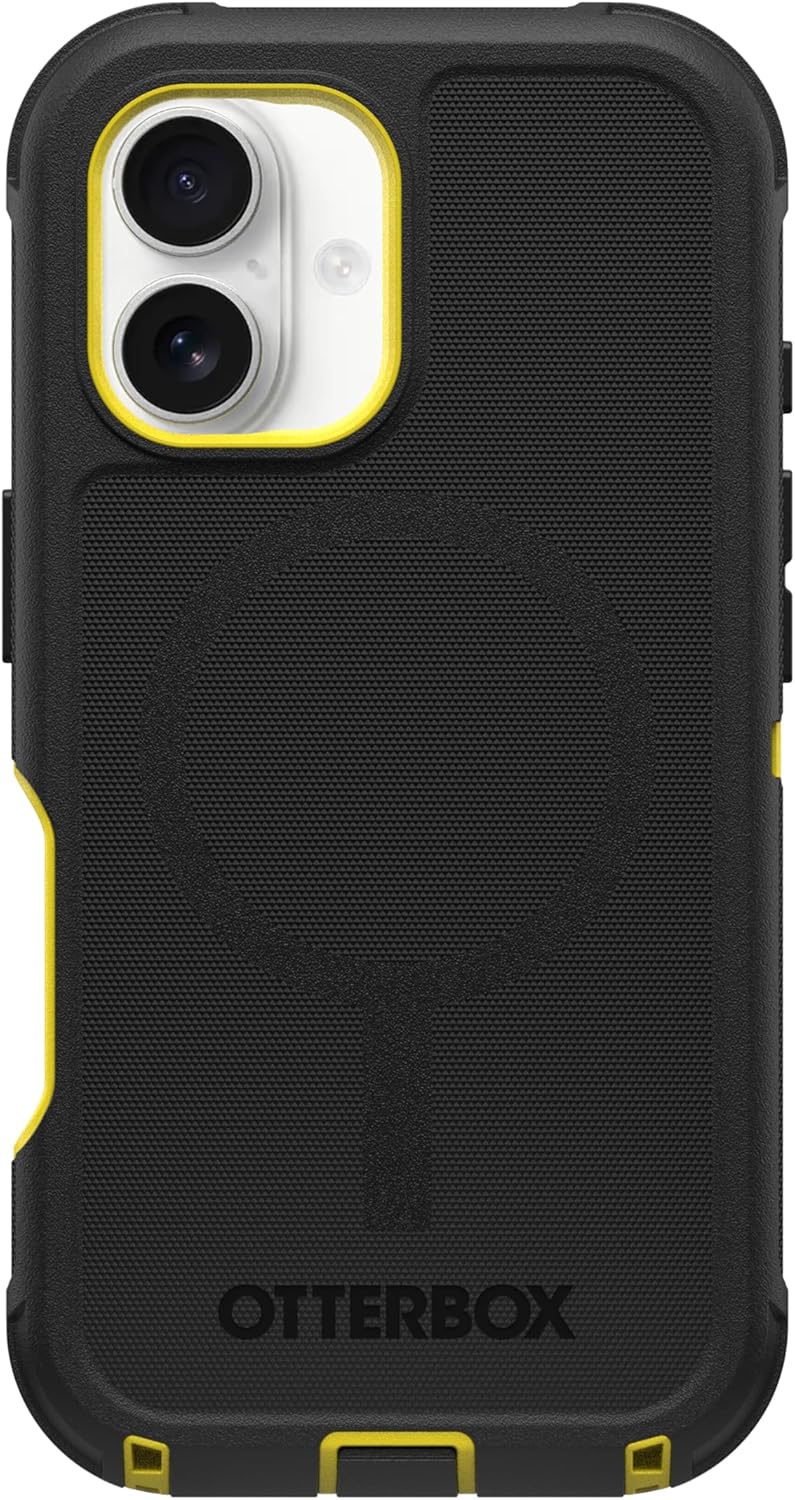 OtterBox - Defender Series hard Shell Case With Magsafe for Apple iPhone 16 - Night (Black & Yellow) price history on PriceWatchPro