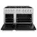 Left. ZLINE - 48 in. Wide 8 Burner 6.7 cu. ft. Freestanding Classic Double Oven Dual Fuel Range with Black Matte Doors (CDR-BLM-48) - Black Matte.