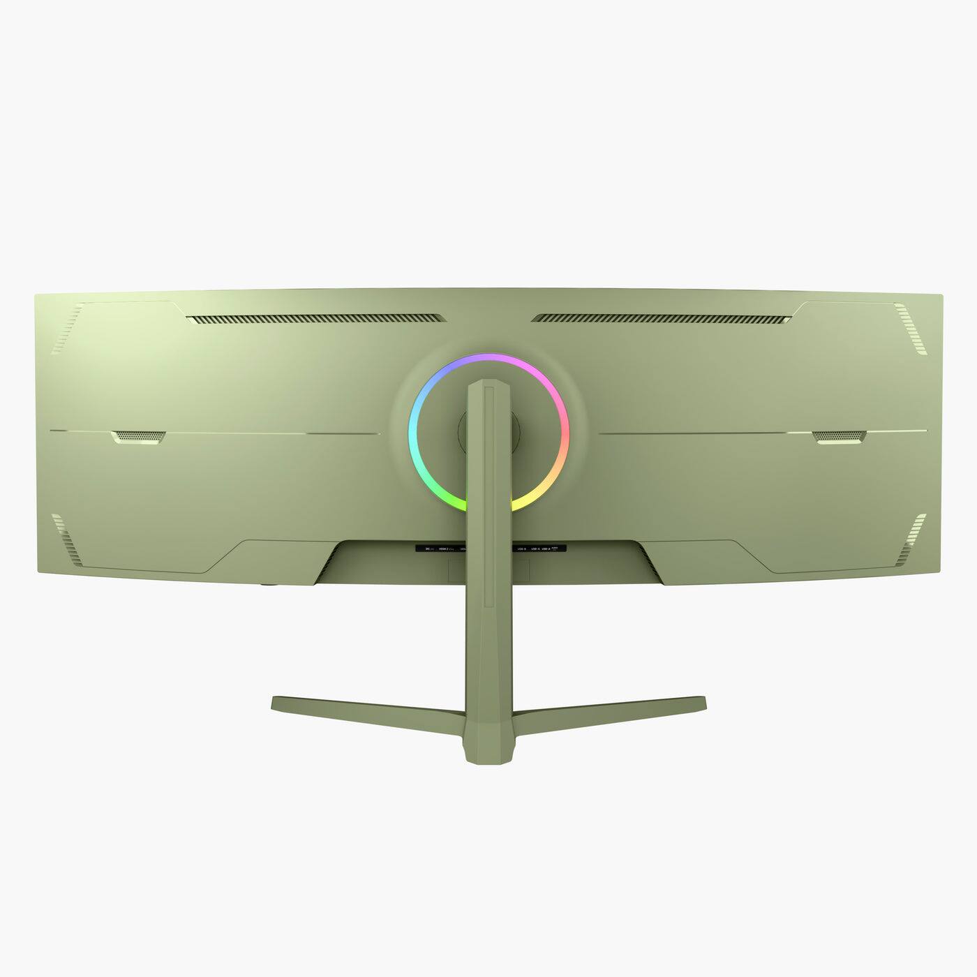 Alt View 2. Arozzi - Arozzi Nova 49“ Curved VA 165Hz Ultrawide Gaming Monitor - Forest Green - Green.