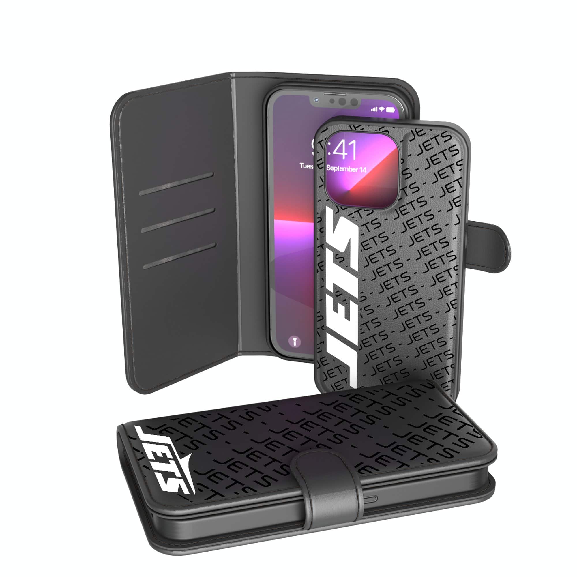 Keyscaper - NFL - New York Jets - iPhone Wallet Case - 13 Pro - Multicolor