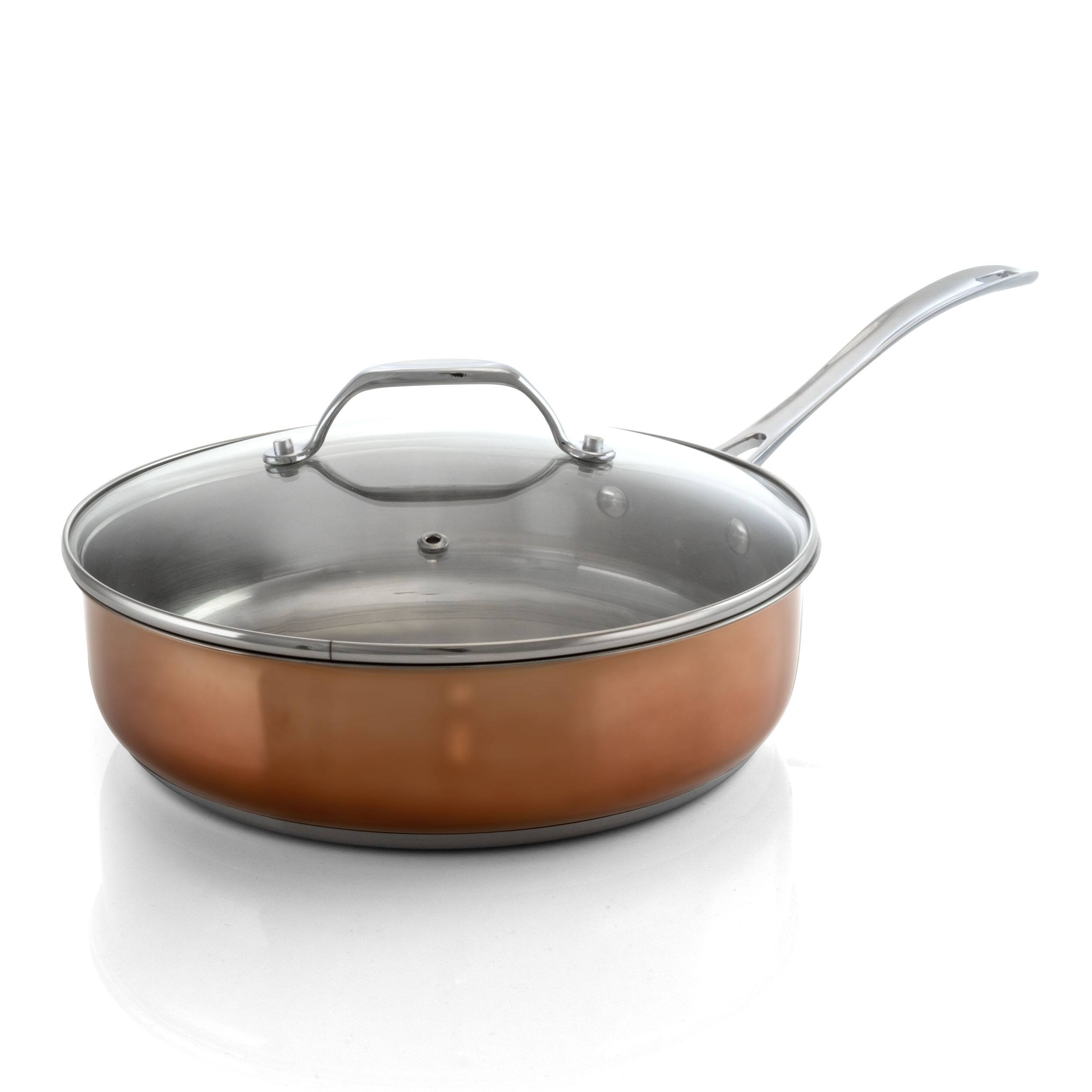 Alt View 7. Oster - Oster Carabello 9 Piece Stainless Steel Cookware Combo Set in Copper - Copper.