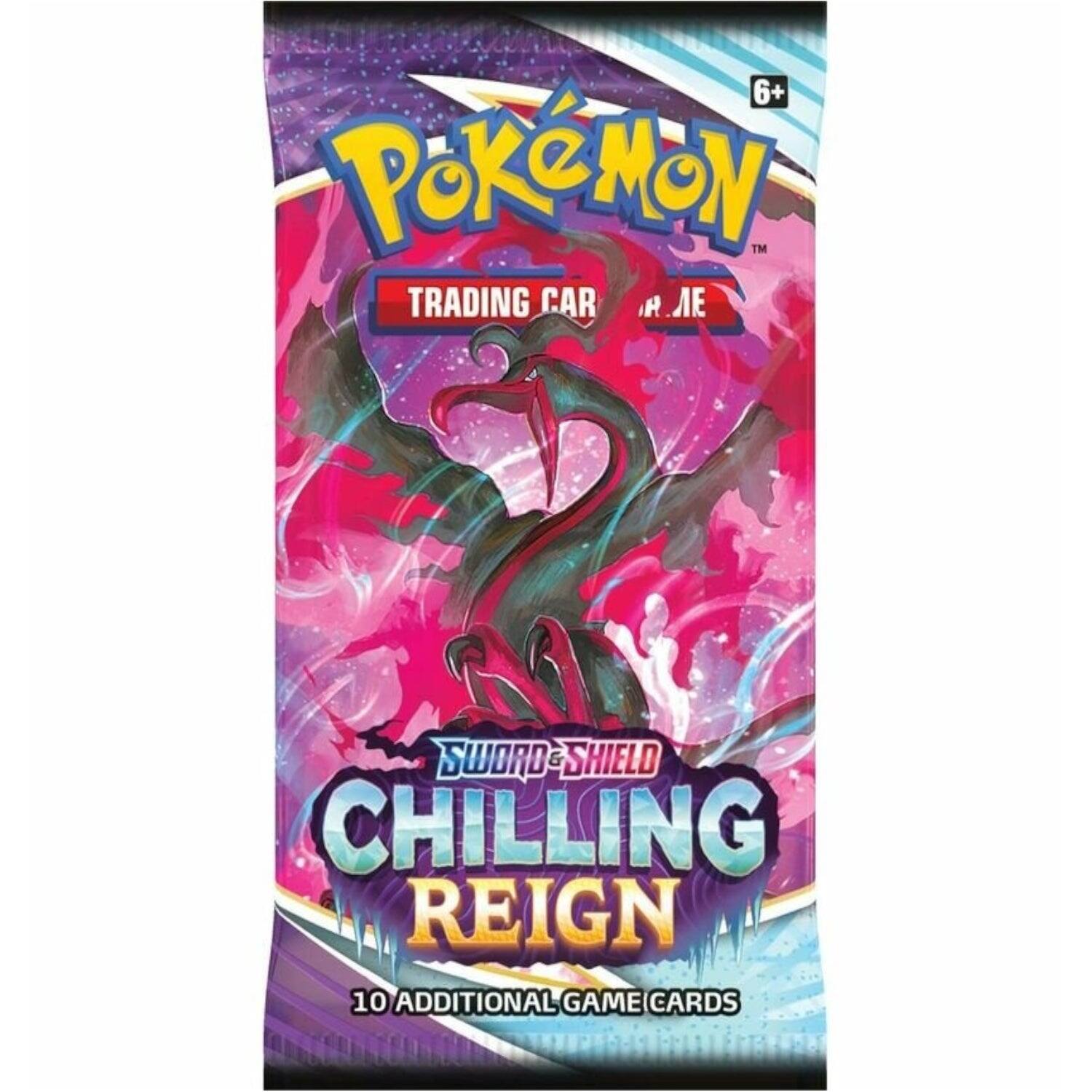 6+ Pokémon Trading Card Game  
Sword & Shield Chilling Reign  
10 Additional Game Cards