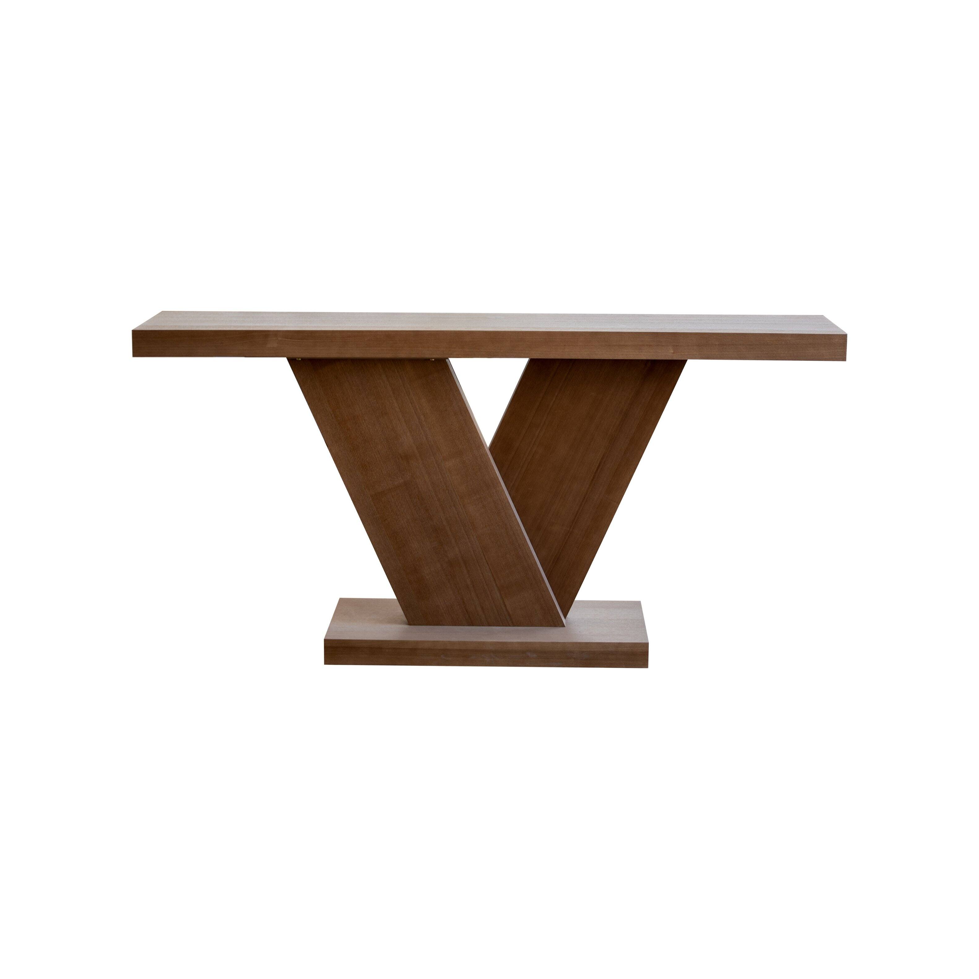 Alt View 7. Loheer - Loheer Console Table, 66 Inch Walnut X Leg Console Table, Modern Narrow Hallway Entryway Sofa Table - Walnut.