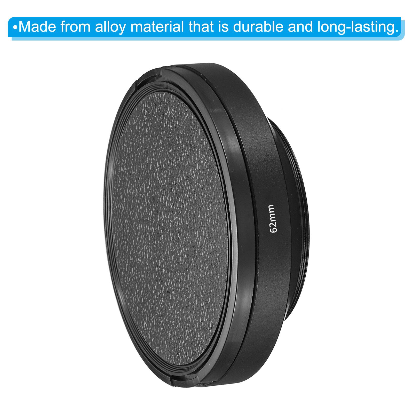 Made from alloy material that is durable and long-lasting. 62mm
