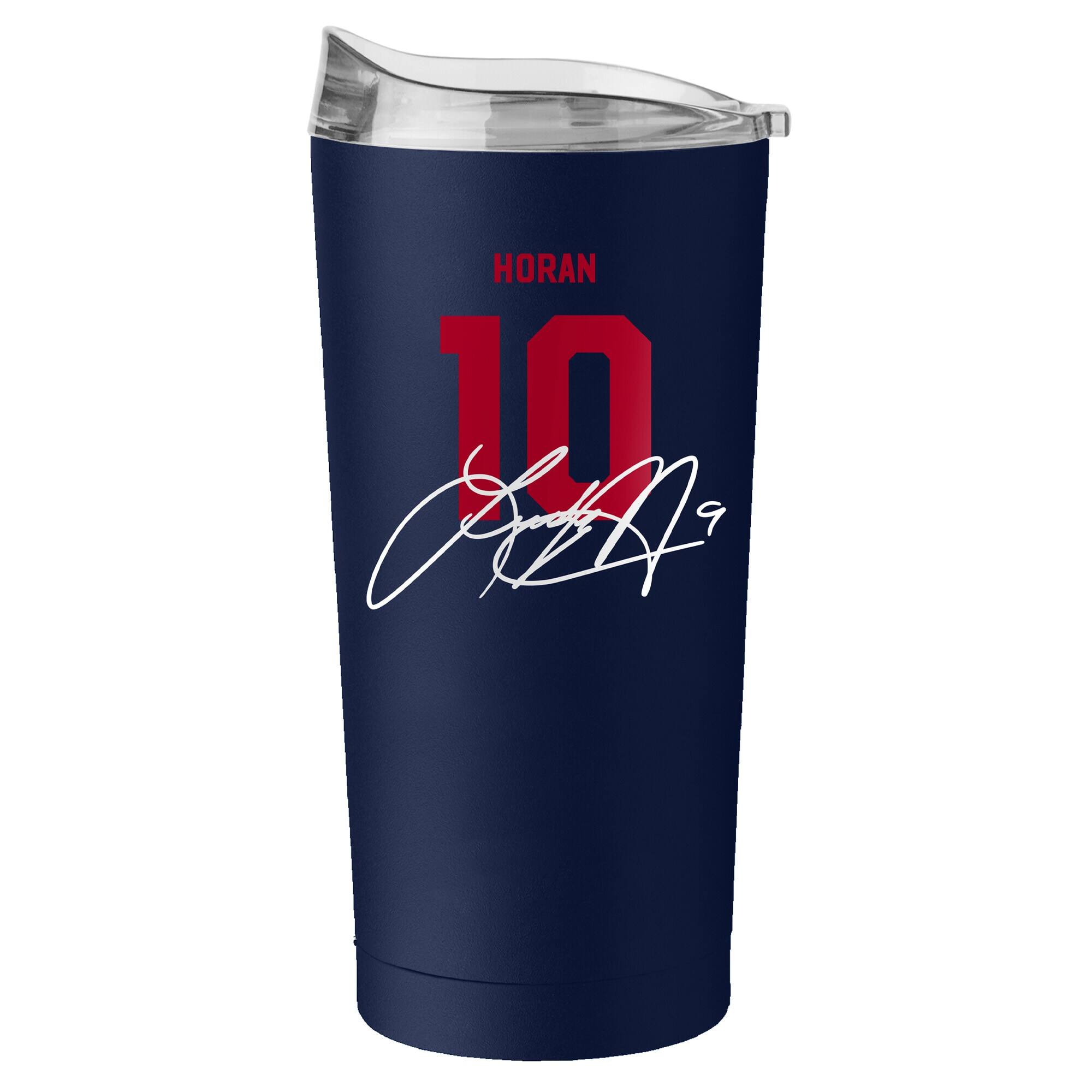 Front. Logo Brands - Lindsey Horan USWNT 20oz. Powder Coat Tumbler - Navy.