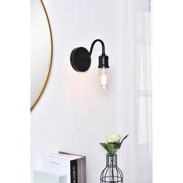 Living District - Serif 1 light Wall Sconce - Black