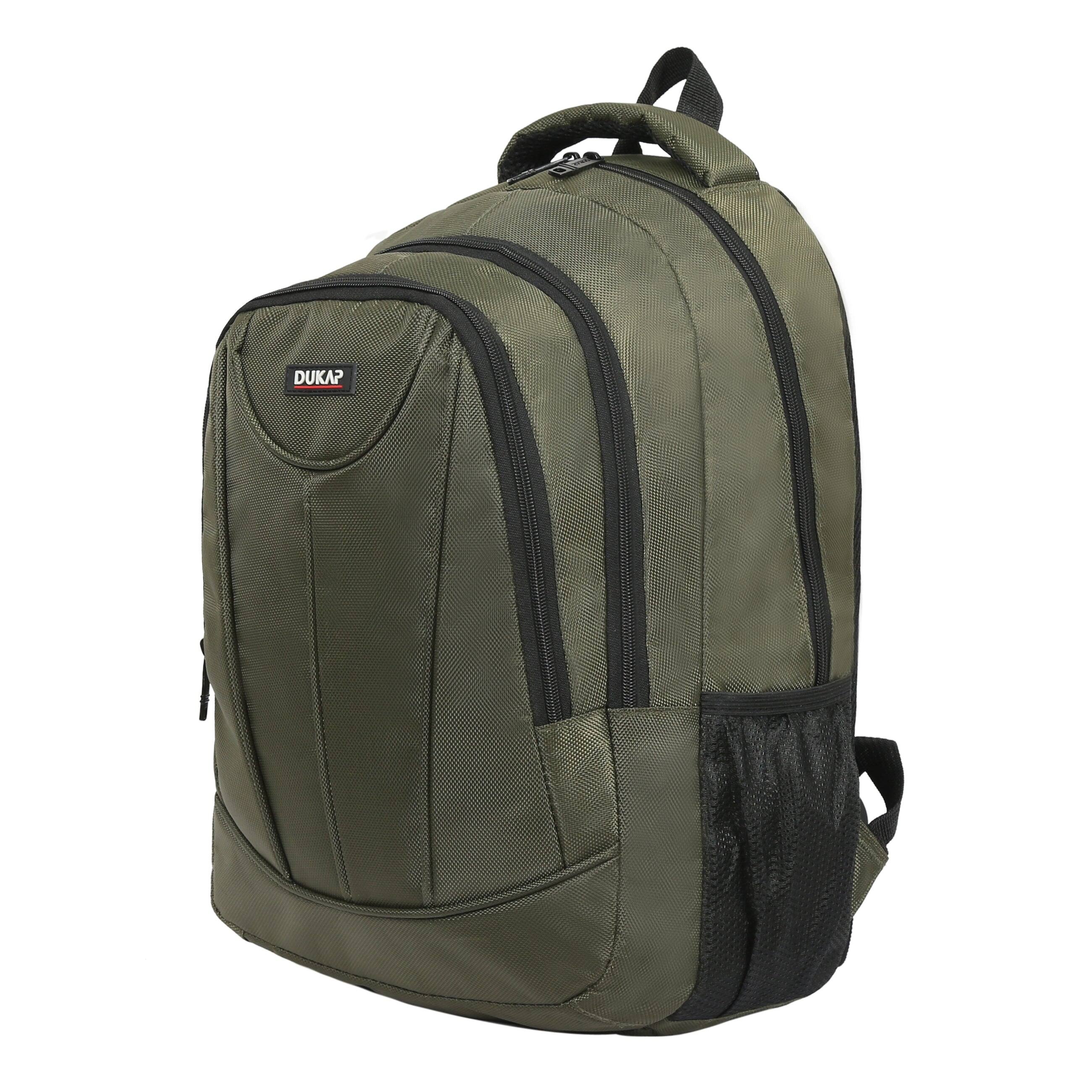 Front. DUKAP - EDGE Executive Backpack for Laptops up to 15.6''-Inches - GREEN.