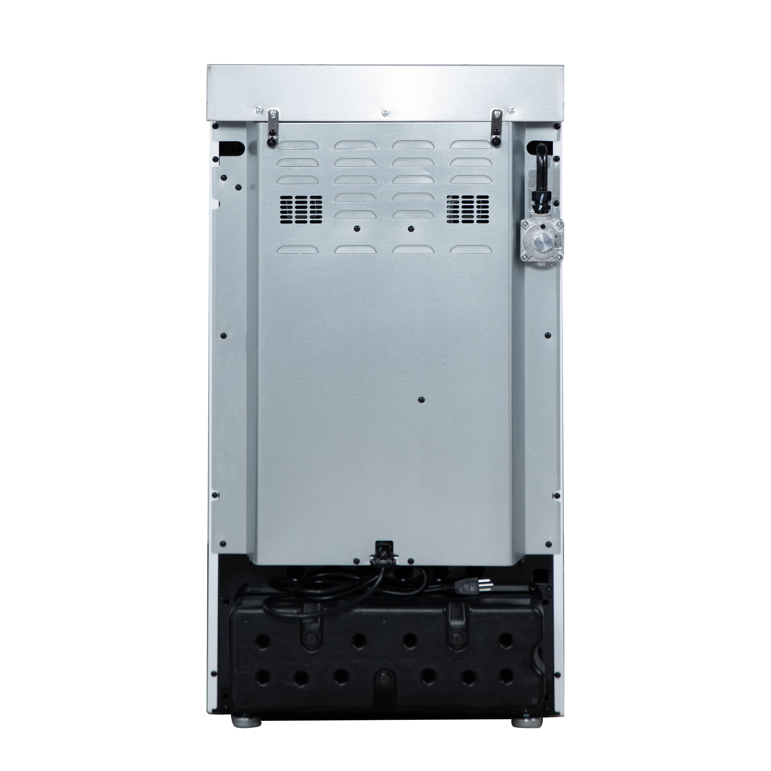 Back. Forno Appliances - Lamazze 2.05 Cu. Ft. Freestanding Gas Range - White.