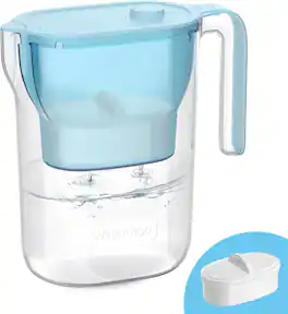 Waterdrop - WD-PT-05B-L Water Filter Pitcher, 200-Gallon Long-Life - Blue
