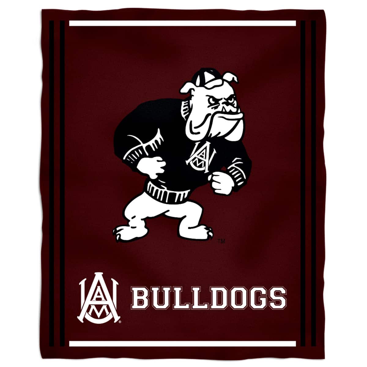 Vive La Fete - Alabama A&M Bulldogs 36'' x 48'' Children's Mascot Plush Blanket - Multicolor