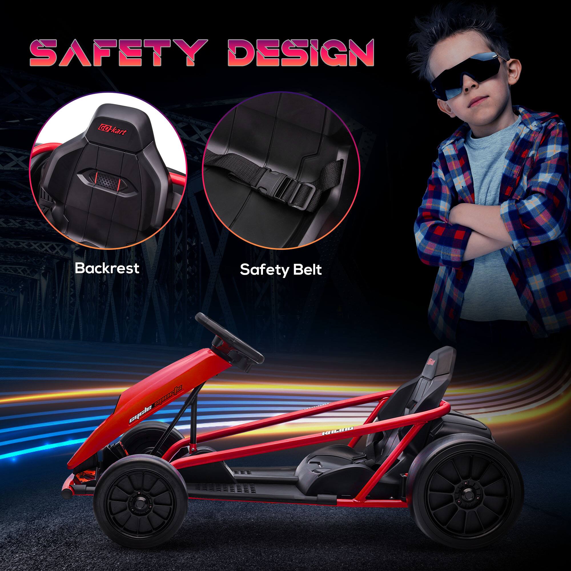 SAFETY DESIGN

Backrest

Safety Belt