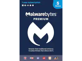 Malwarebytes - Premium - 5 Devices / 1 Year - Key Card - Windows