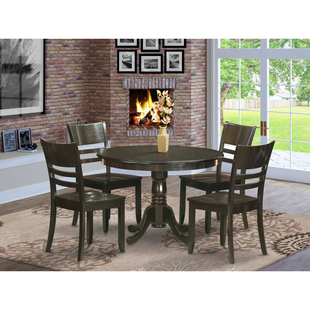 East West Furniture 5 PC small Kitchen Table and Chairs set Dining ...
