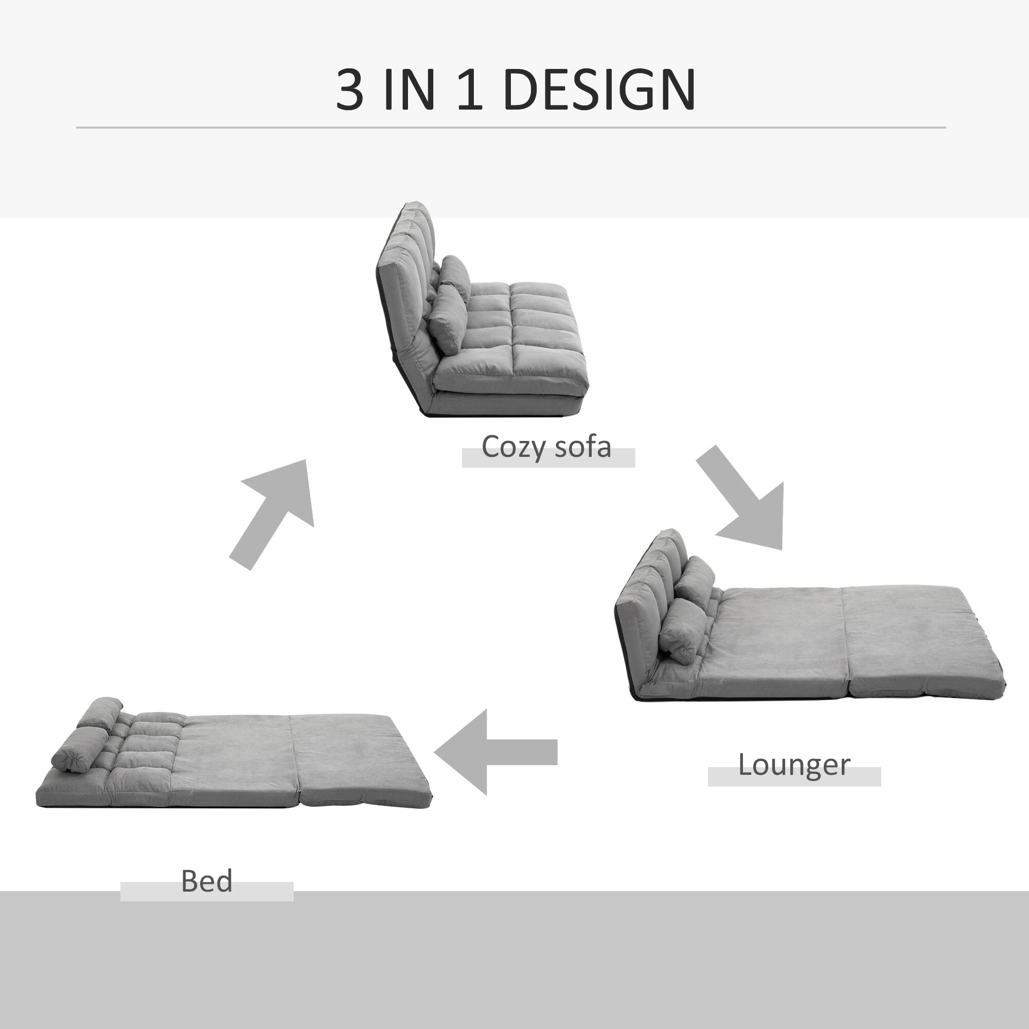 3 IN 1 DESIGN
Cozy sofa
Lounger
Bed
