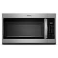Whirlpool - 1.7 cu. ft. Microwave Hood Combination with Electronic Touch Controls - Stainless Steel