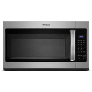 Whirlpool - 1.7 cu. ft. Microwave Hood Combination with Electronic Touch Controls - Stainless Steel