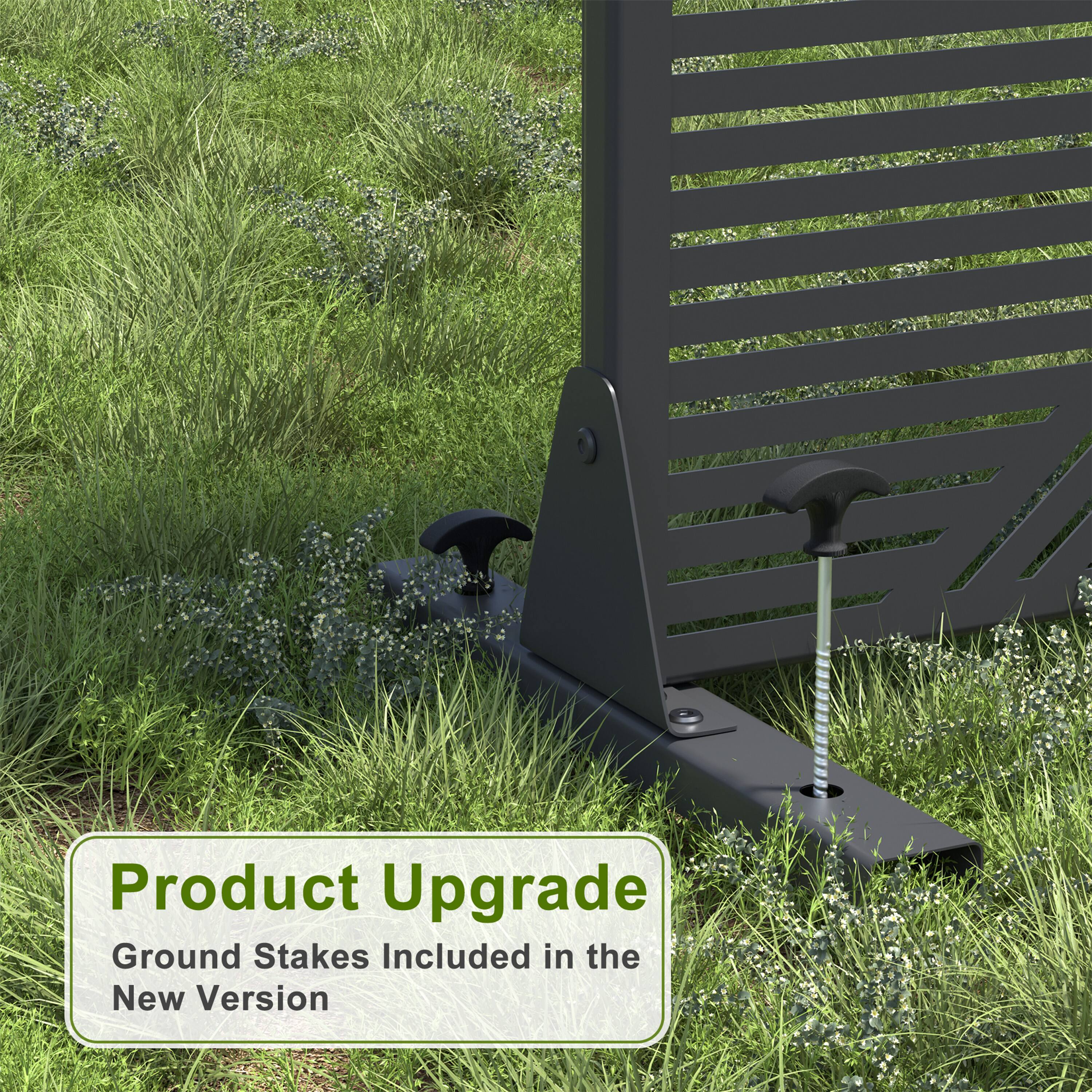 Product Upgrade  
Ground Stakes Included in the New Version