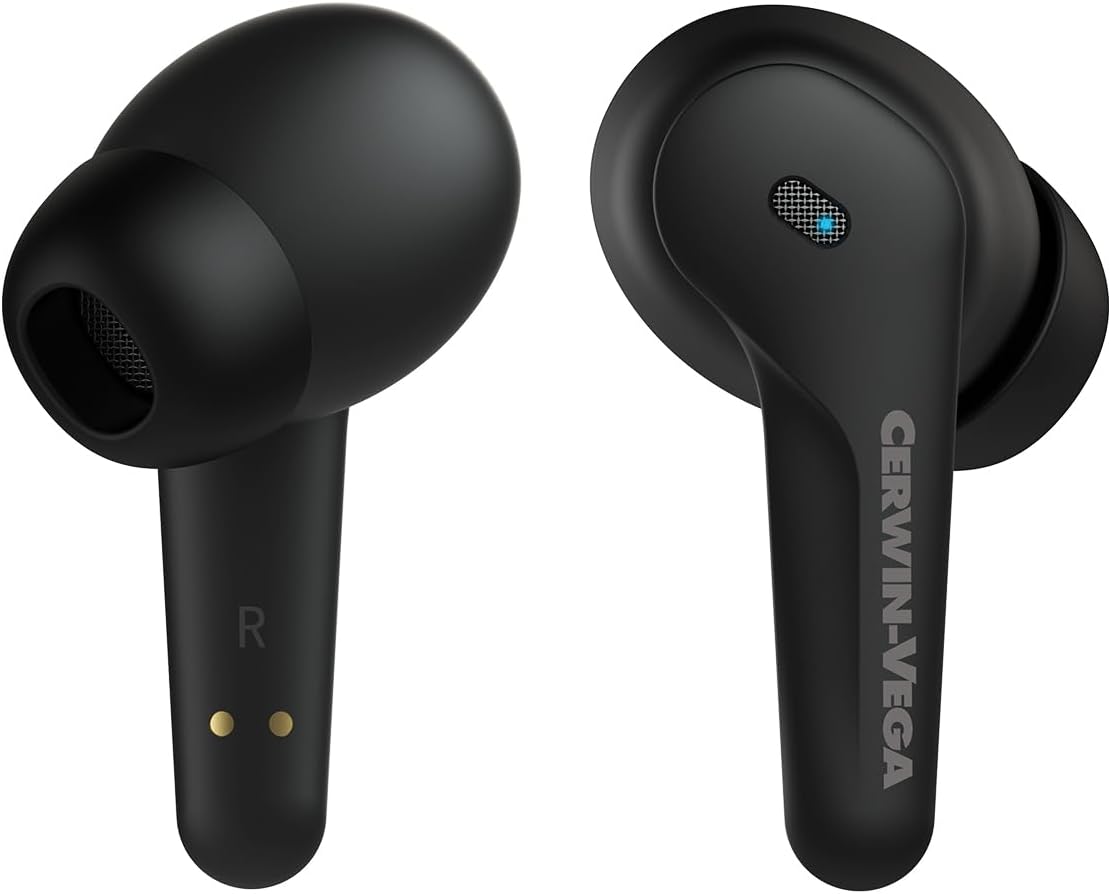 Alt View 4. Cerwin Vega - Cerwin Vega - EB1 VegaBuds Wireless Earbuds - Black.