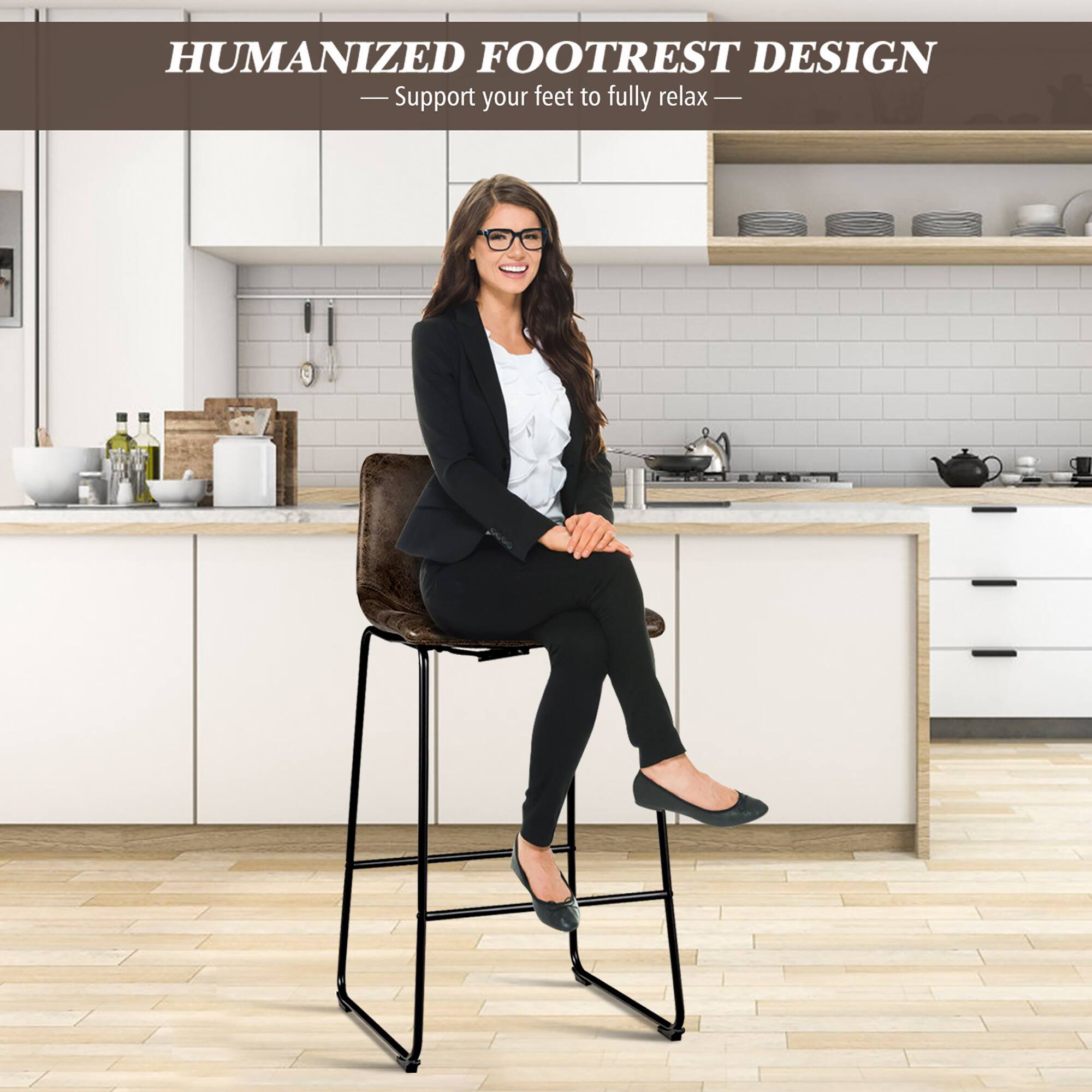 HUMANIZED FOOTREST DESIGN  
— Support your feet to fully relax —