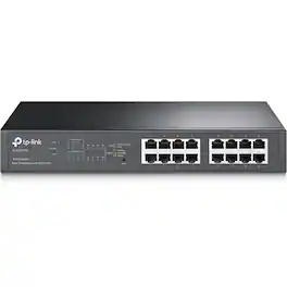 TP-Link - TL-SG1016PE - 16-Port Gigabit Easy Smart PoE Switch with 8-Port PoE+ - Limited Lifetime Protection - Easy Smart - Unknown