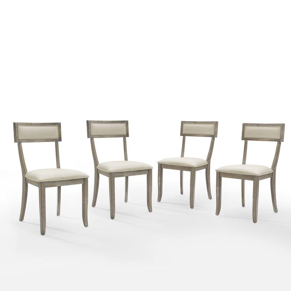 Alt View 1. Crosley Furniture - Alessia 4-Piece Dining Chair Set - Grey.