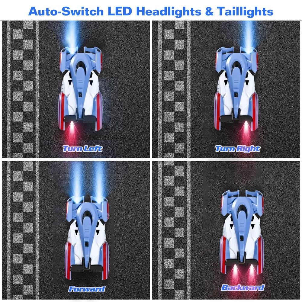 Auto-Switch LED Headlights & Taillights

- Turn Left
- Turn Right
- Forward
- Backward