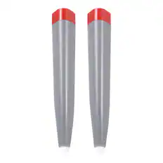 Front. Unique Bargains - 2pcs Touch Infrared Screen Pen Whiteboard Optical Stylus Pens for Education Electronic Whiteboard Presentations - Grey & Red.