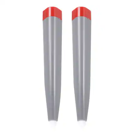 Front. Unique Bargains - 2pcs Touch Infrared Screen Pen Whiteboard Optical Stylus Pens for Education Electronic Whiteboard Presentations - Grey & Red.