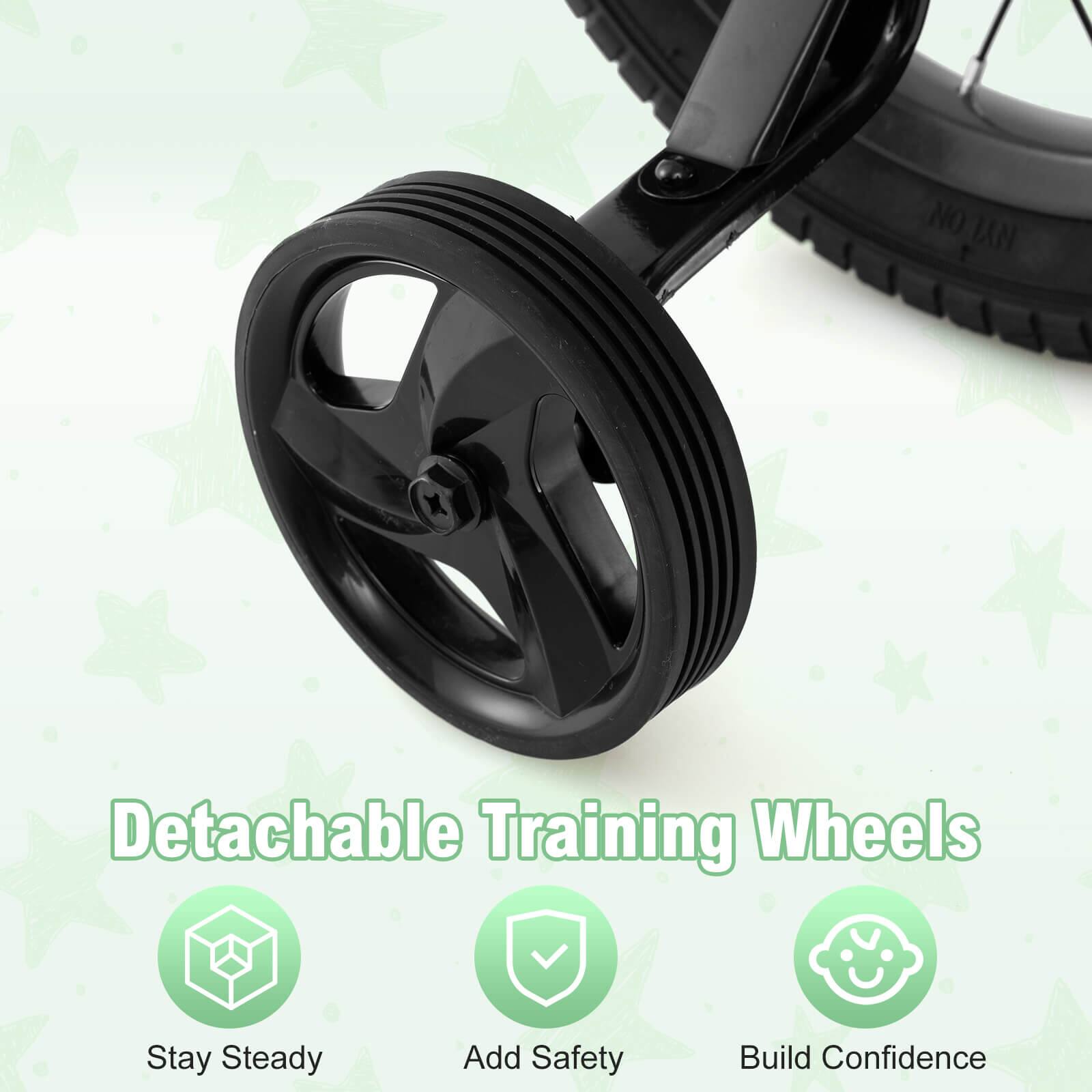 Detachable Training Wheels

Stay Steady  
Add Safety  
Build Confidence