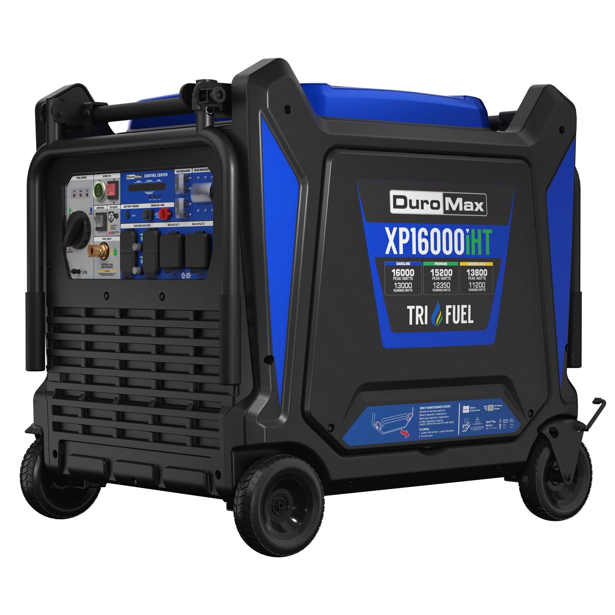 Duro Max XP16000iHT

16000 15200 13800

13000 12350 11200

TRI FUEL